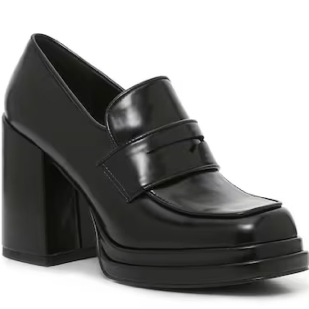 Steve Madden Black Platform Heels